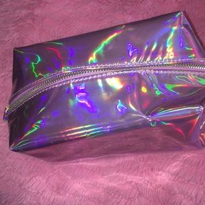 Holographic makeup bag